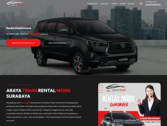 Portofolio Website Rental Mobil & Bus | Araya Trans
